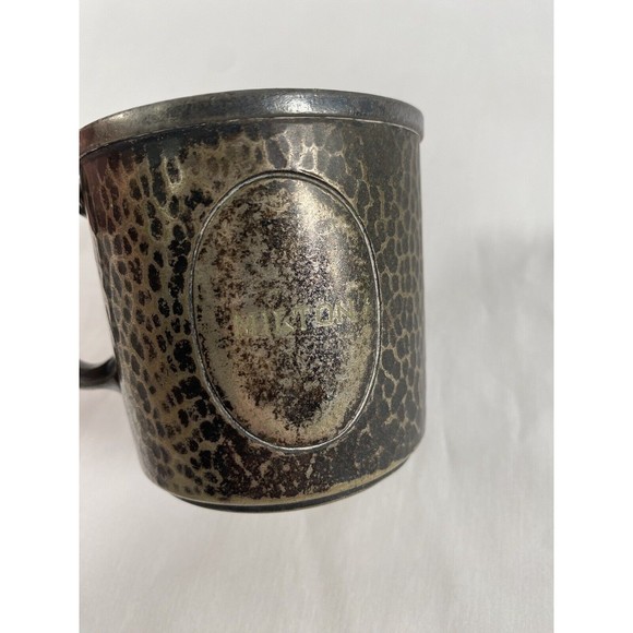 Antique Silverplate Baby Cup Derby SP Co EPNS with W M Mounts - Picture 3 of 7